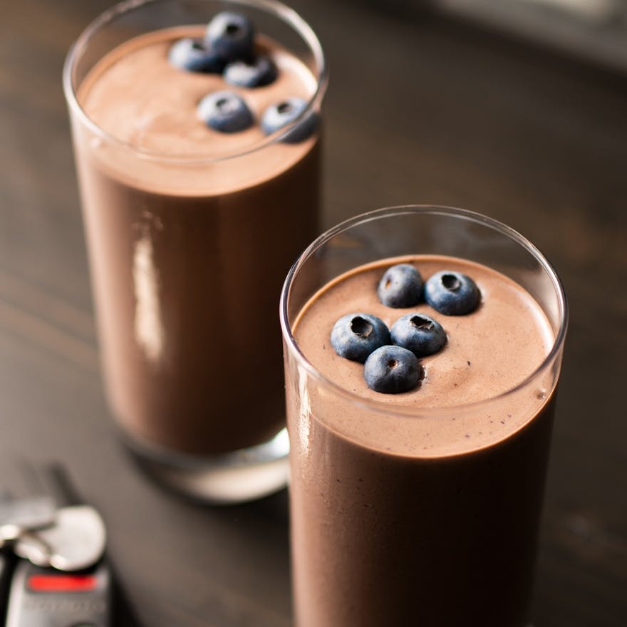 Blueberry Kale Protein Smoothie