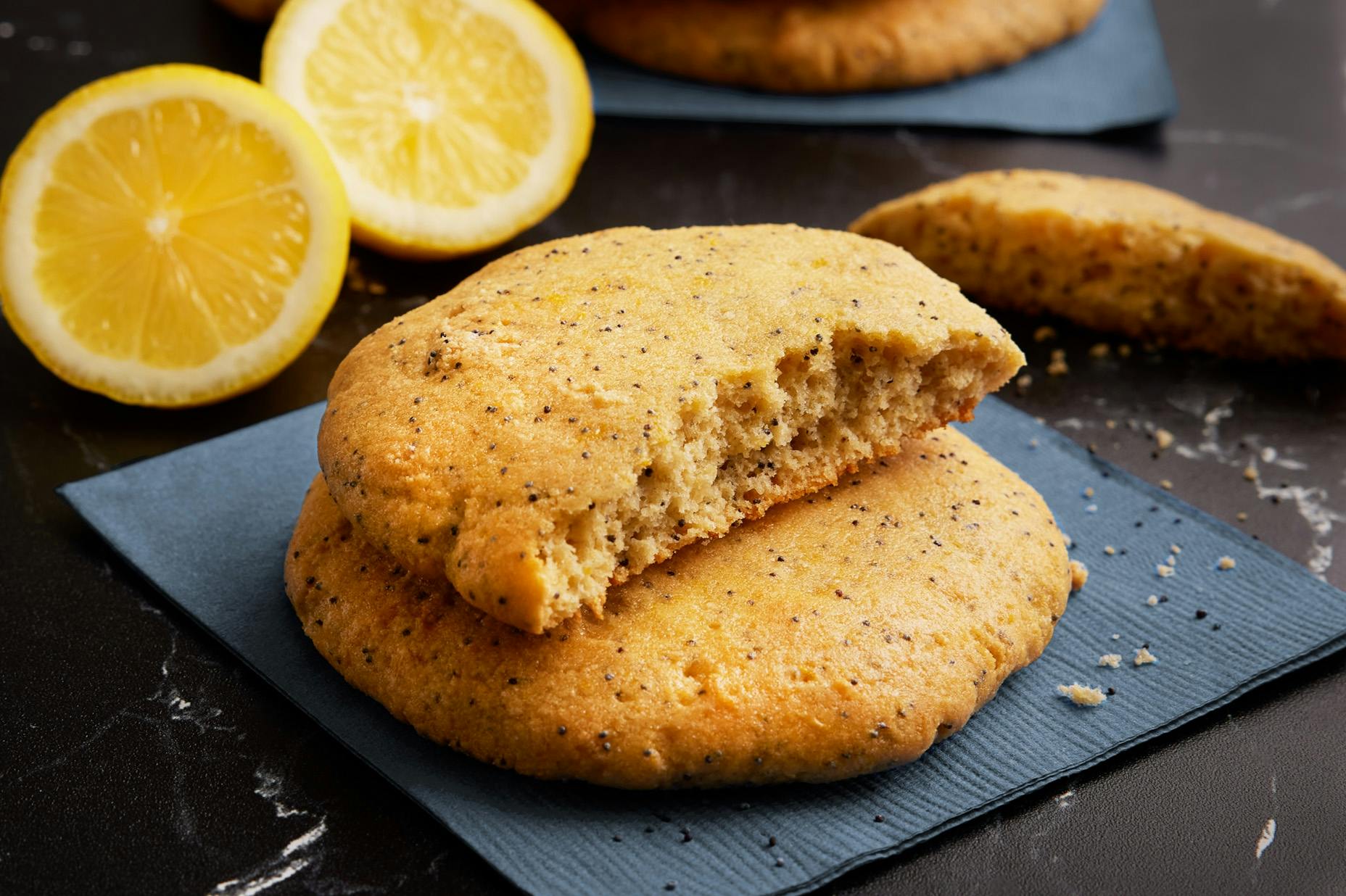 Lemon Poppyseed Protein Cookies