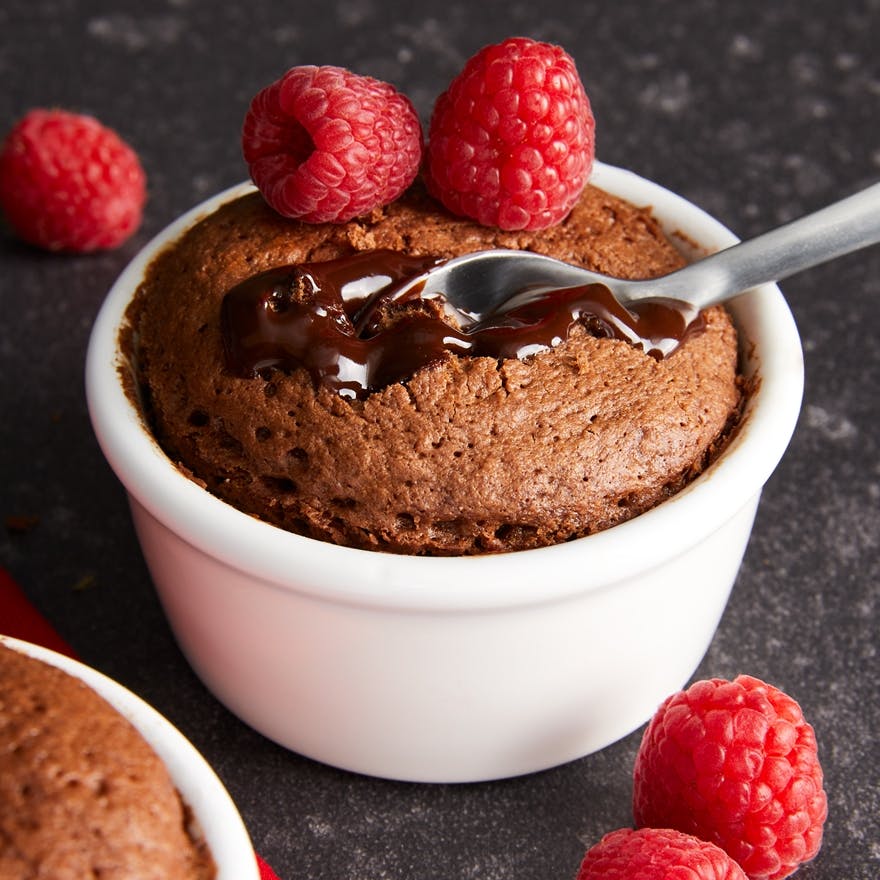 Protein Chocolate Molten Cake
